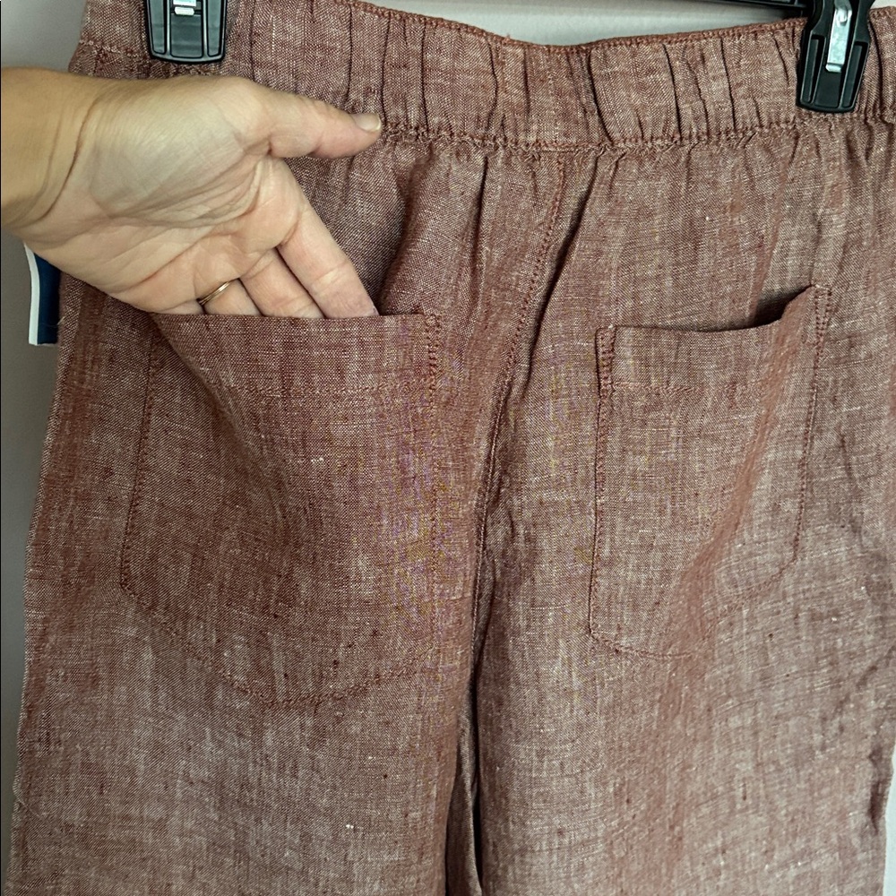 Cynthia Rowley Mauve Linen Pants - Picture 5 of 5